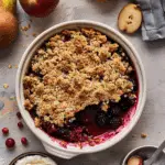Spiced Pear Berry Crumble