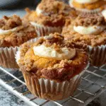 Brown Butter Sweet Potato Cream Cheese Muffins