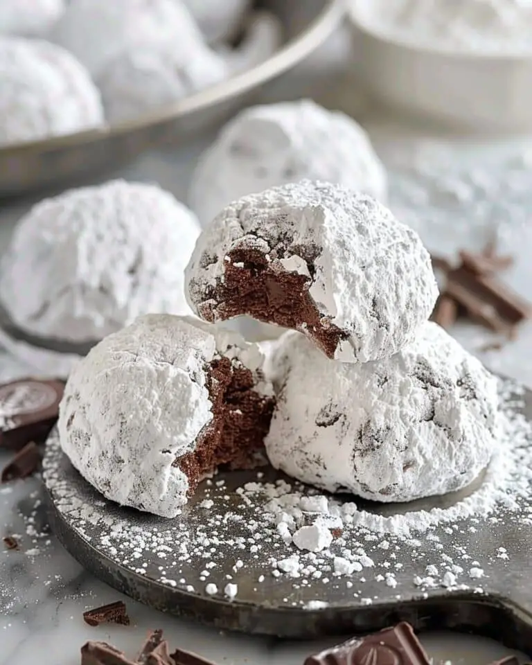 Classic Chocolate Snowball Cookies