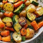 Roasted Vegetables Recipe with Potatoes, Carrots, and Zucchini
