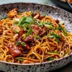Sticky Garlic Chicken Noodles