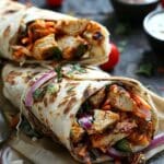 Chicken Shawarma Wrap with Garlic Sauce
