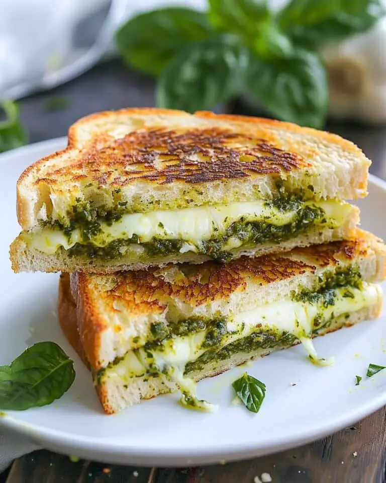 Best Pesto Grilled Cheese