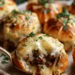 Garlic Parmesan Cheeseburger Bombs