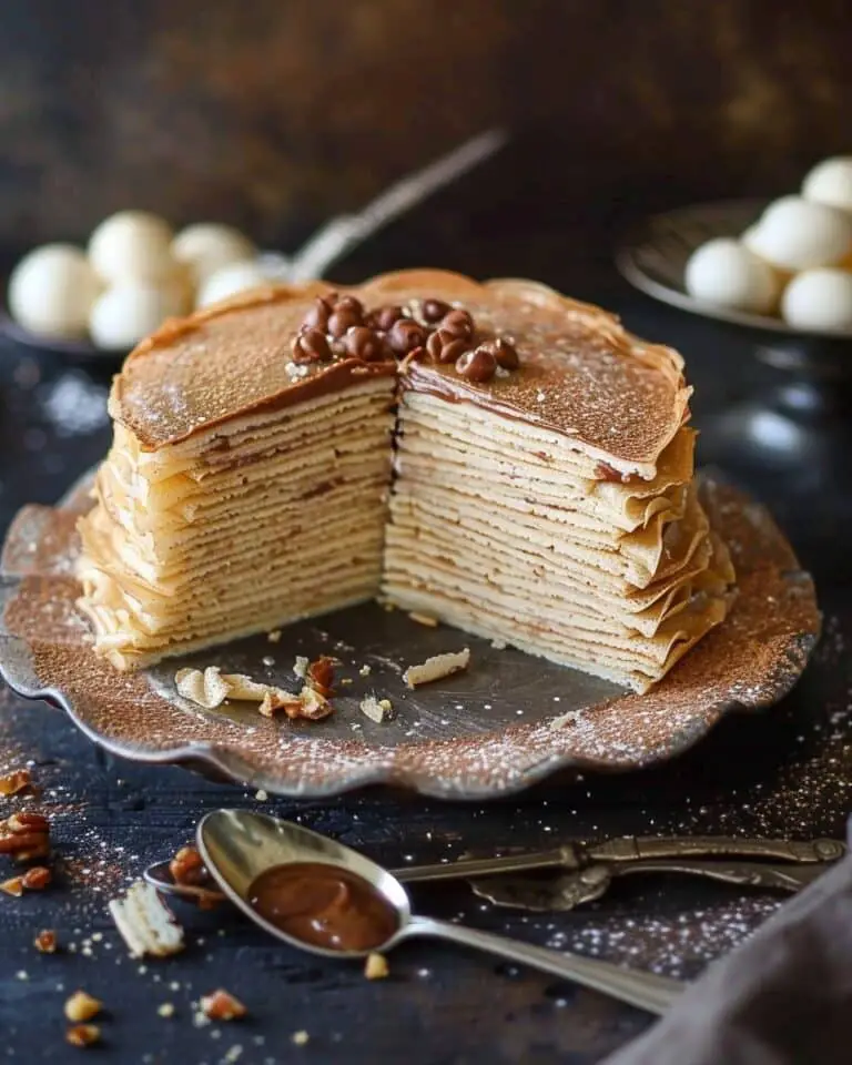 Nutella Crepe Cake