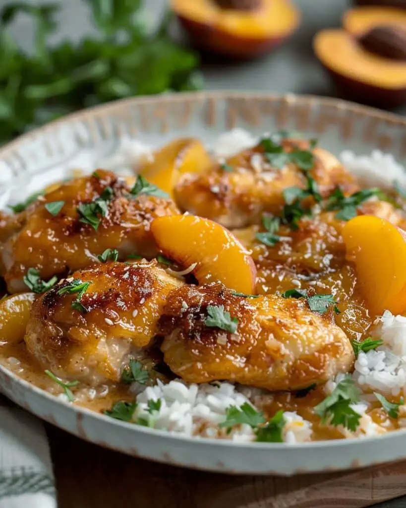 Coconut Peach Chicken Recipe