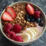 Granola and Fruits