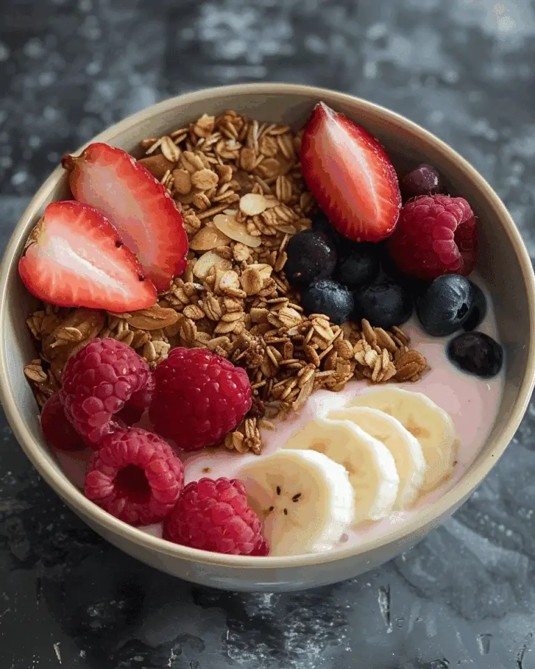 Granola and Fruits