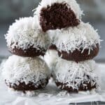 Mini Chocolate Snowball Cakes