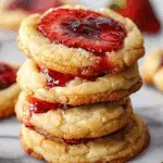 Strawberry Cheesecake Cookies Recipe with Homemade Jam