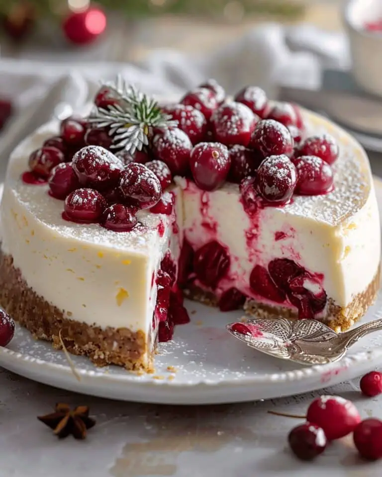 Cranberry White Chocolate Cheesecake Recipe