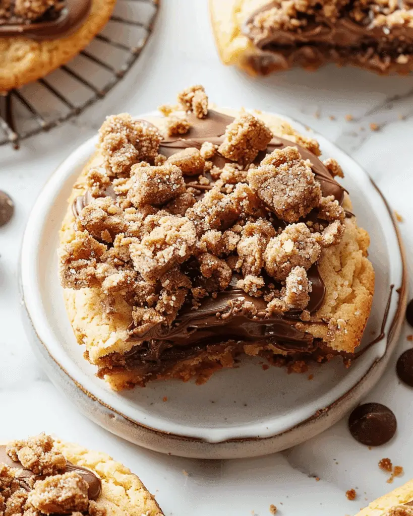 Chocolate Crumb Cake Crumbl Cookie Copycat