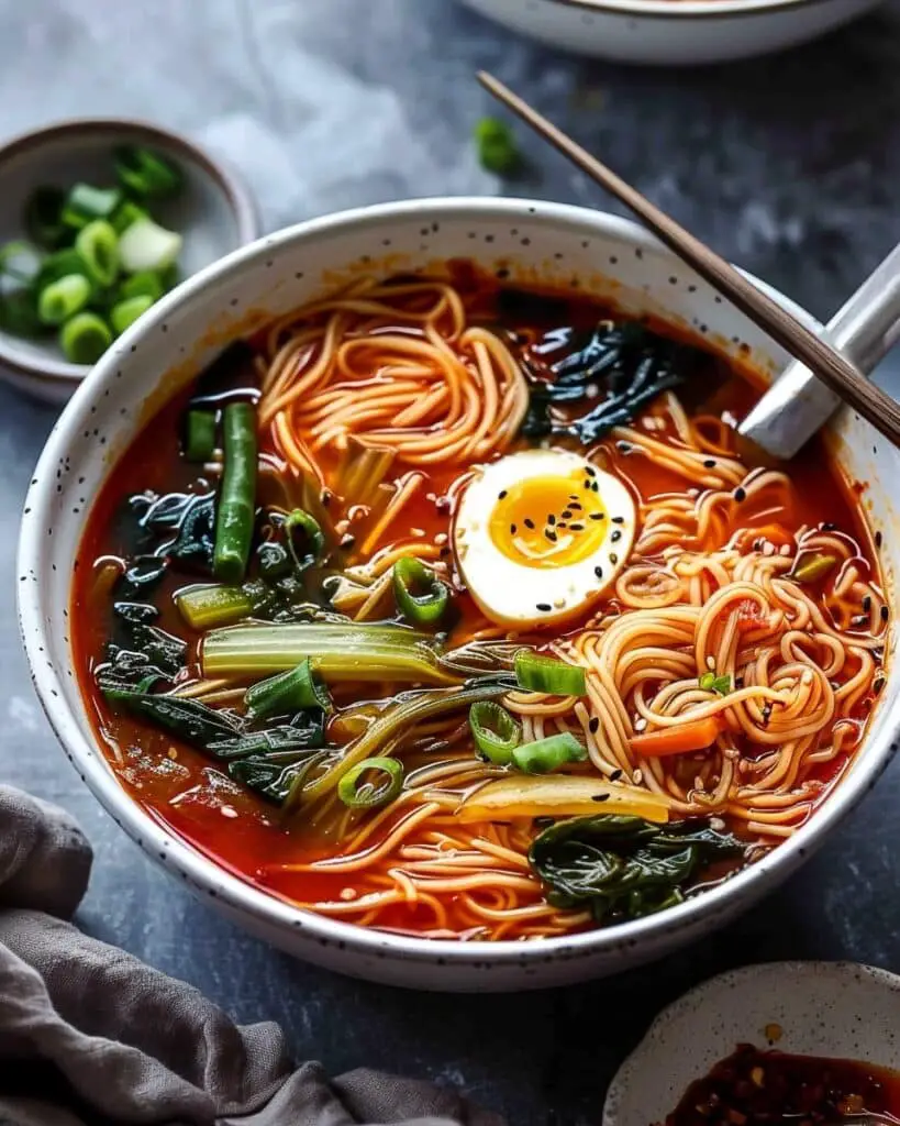 15-Minute Spicy Korean Noodle Soup