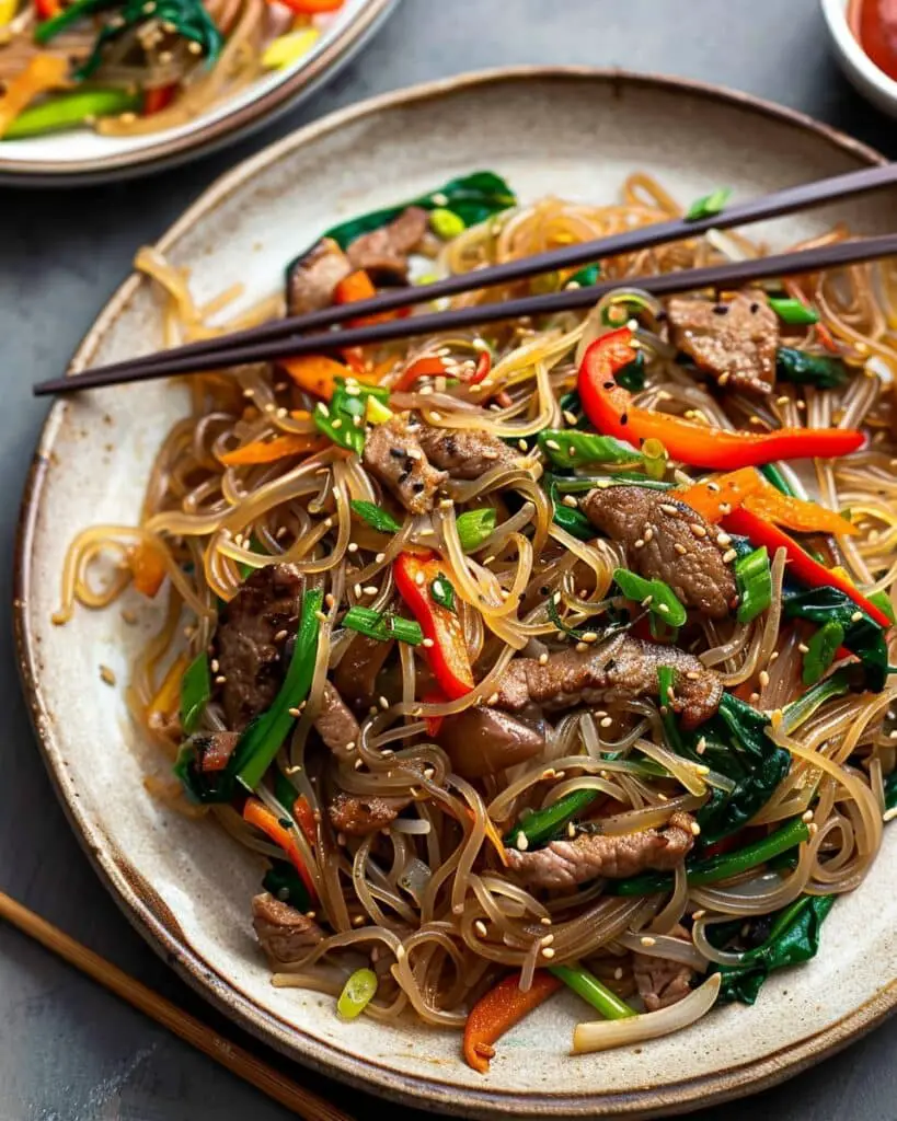 Japchae (Korean Noodles)