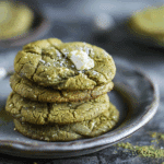 Brown Butter White Chocolate Matcha Cookies