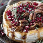 Baked Brie with Honey Balsamic Cranberries