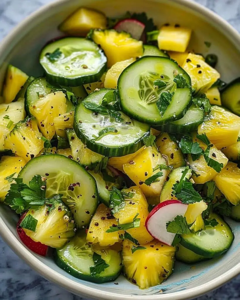 Pineapple Cucumber Salad