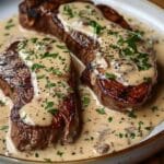 Juicy Steak with Heavenly Garlic Cream Sauce