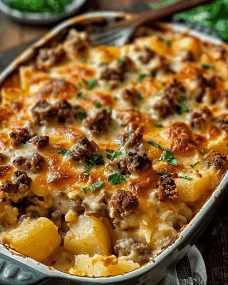 Easy Hamburger Potato Casserole