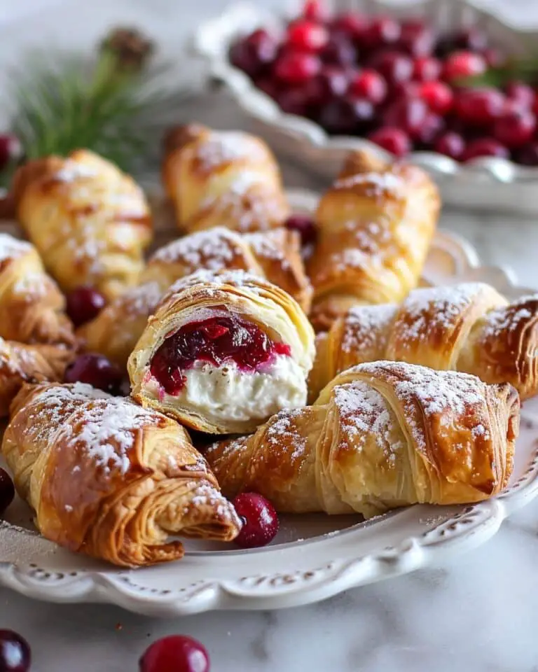 Cranberry Cream Cheese Crescent Bites