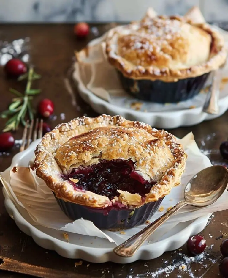 Mini Cranberry Potpies