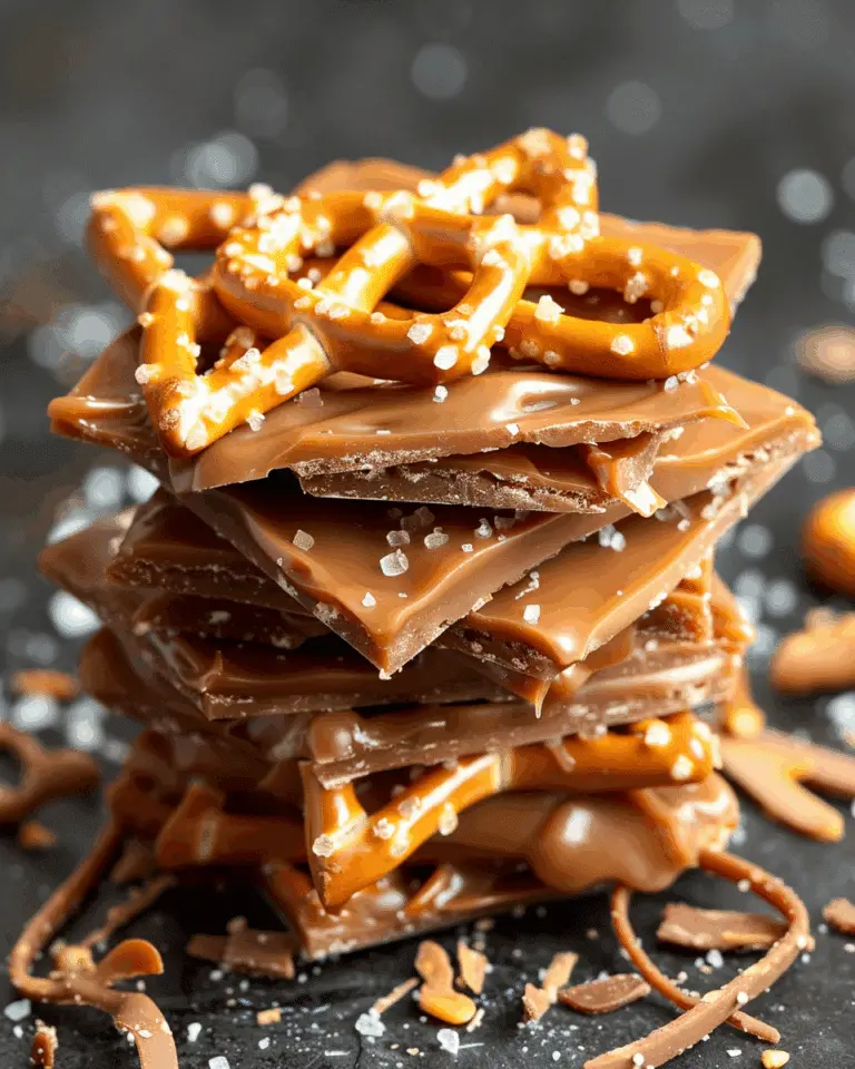 The Best Salted Caramel Pretzel Bark