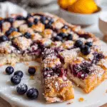 Wild Blueberry Cheesecake Danish Sourdough Focaccia