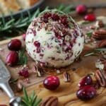 Cranberry Pecan Goat Cheese Ball