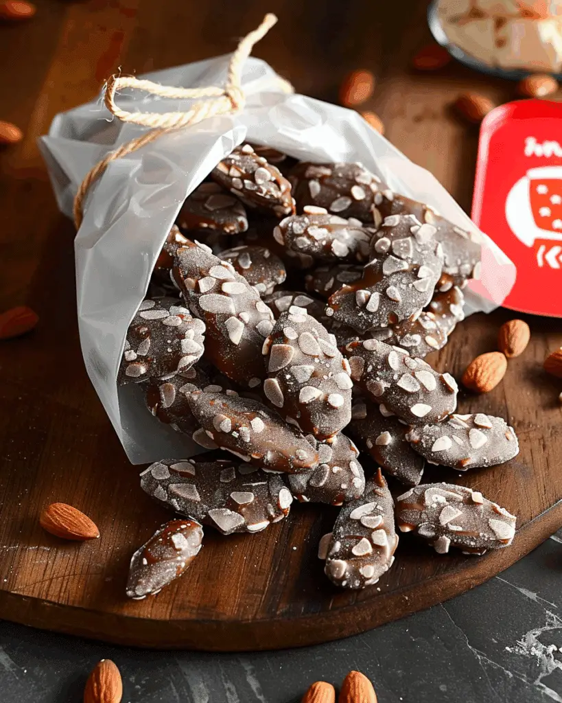 Candied Almonds with Kinder Chocolate