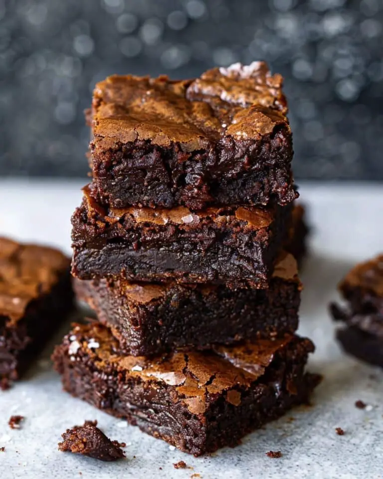 Easy One Bowl Fudgy Cocoa Brownies