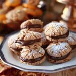 Greek Walnut Macaroons with Chocolate Ganache