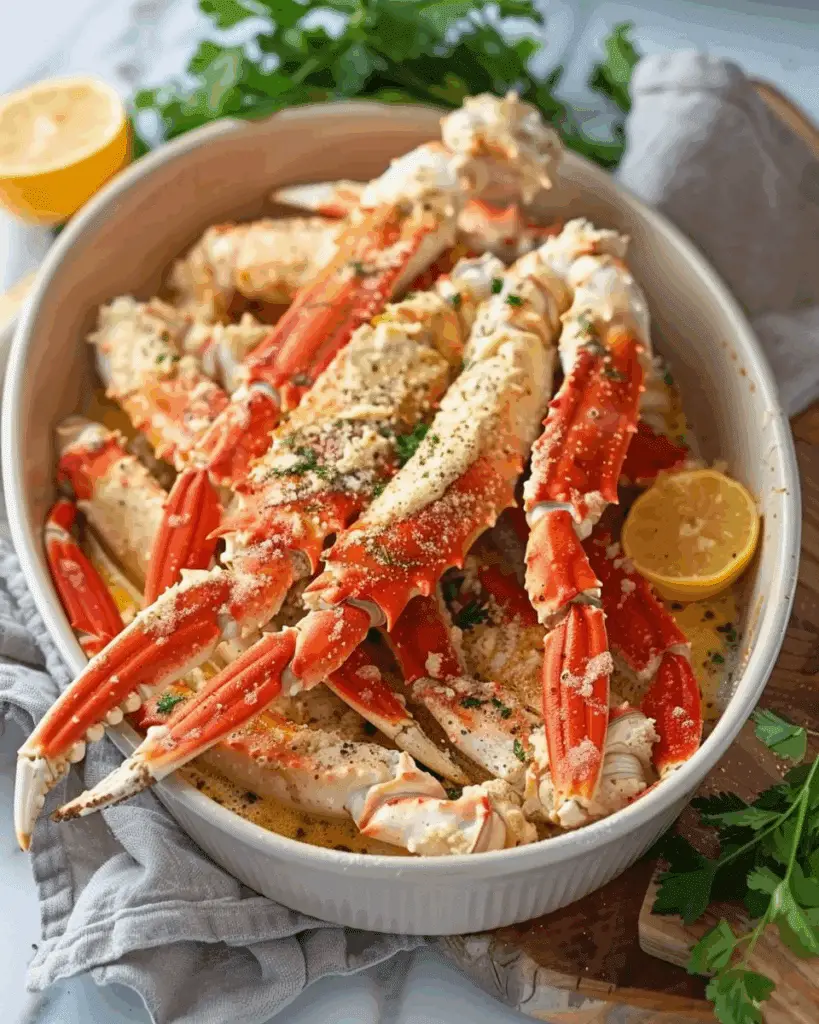 Oven-Baked Crab Legs with Butter Sauce