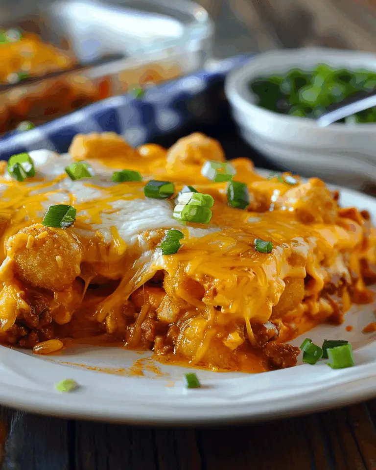 Chili Cheese Tater Tot Casserole