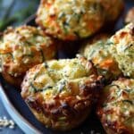 Greek Cheese, Zucchini & Carrot Savoury Muffins