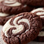Chocolate Marshmallow Swirl Cookies