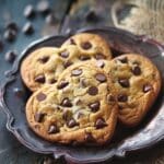 Heart-Shaped Chocolate Chip Cookies