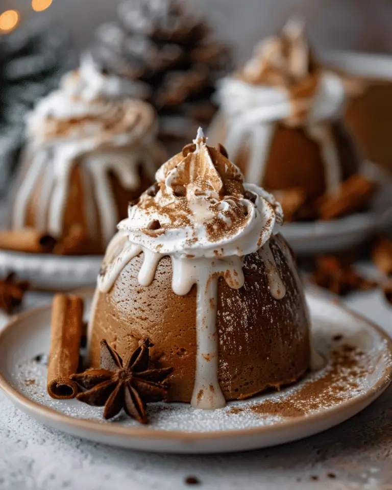Gingerbread Latte Mousse Domes