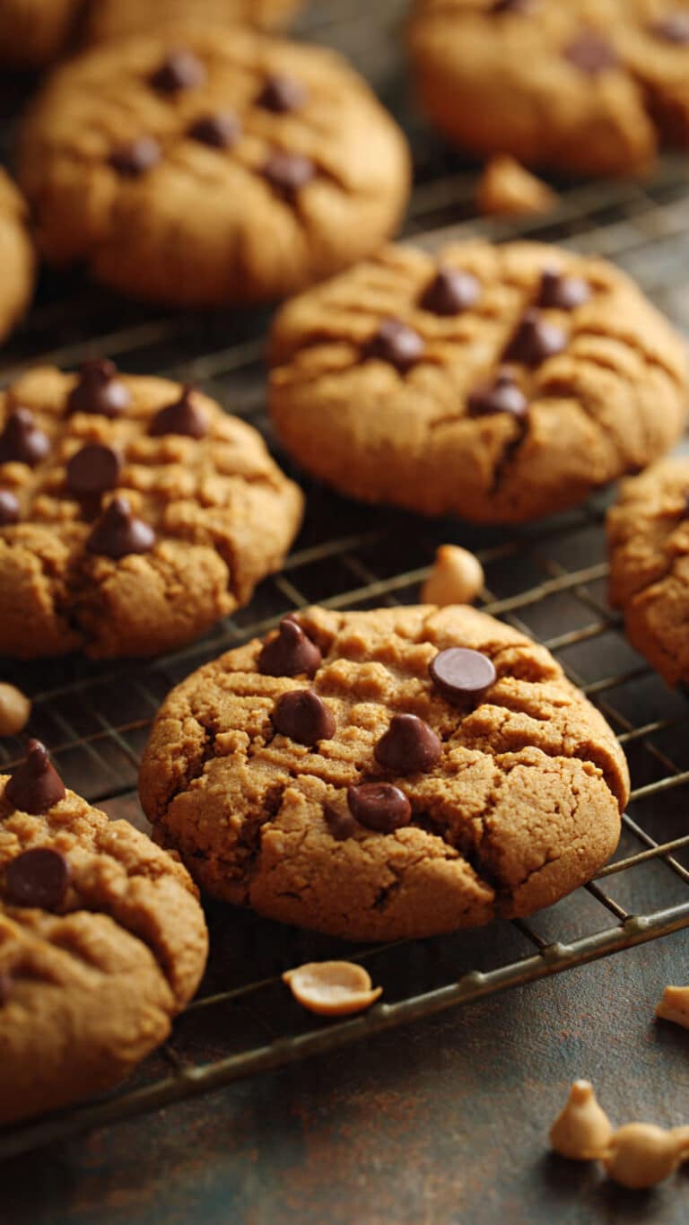 Flourless Peanut Butter Chickpea Cookies