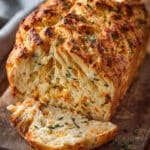 Swirled Garlic Herb and Cheese Bread