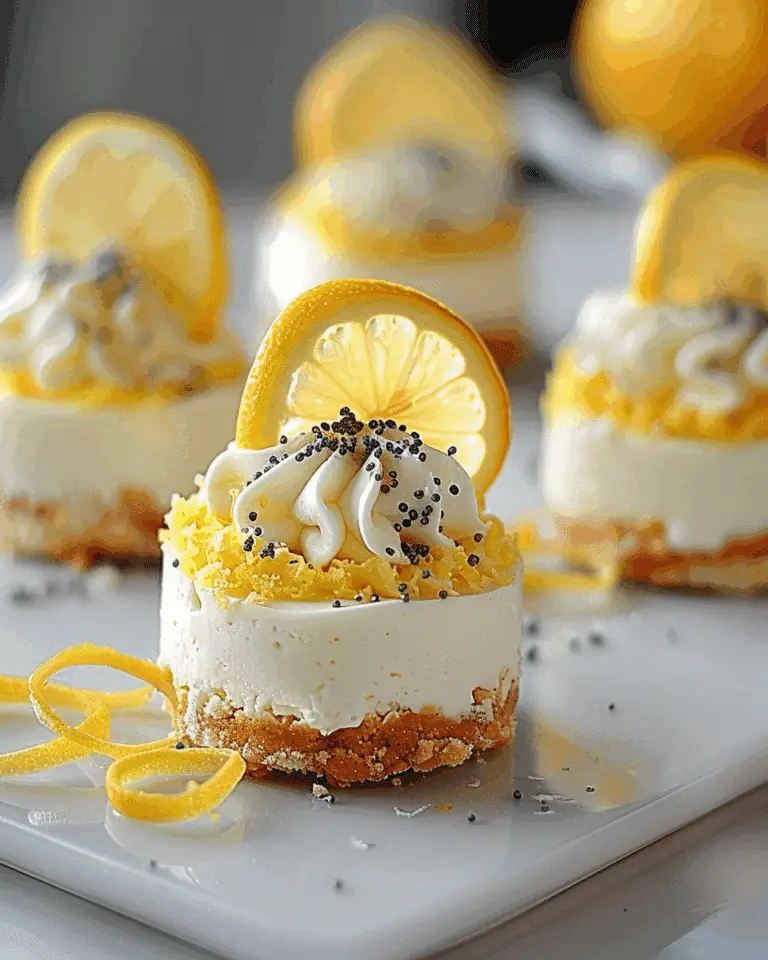 Mini Lemon Cheesecakes