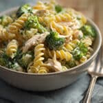 Creamy Rotisserie Chicken Broccoli Pasta