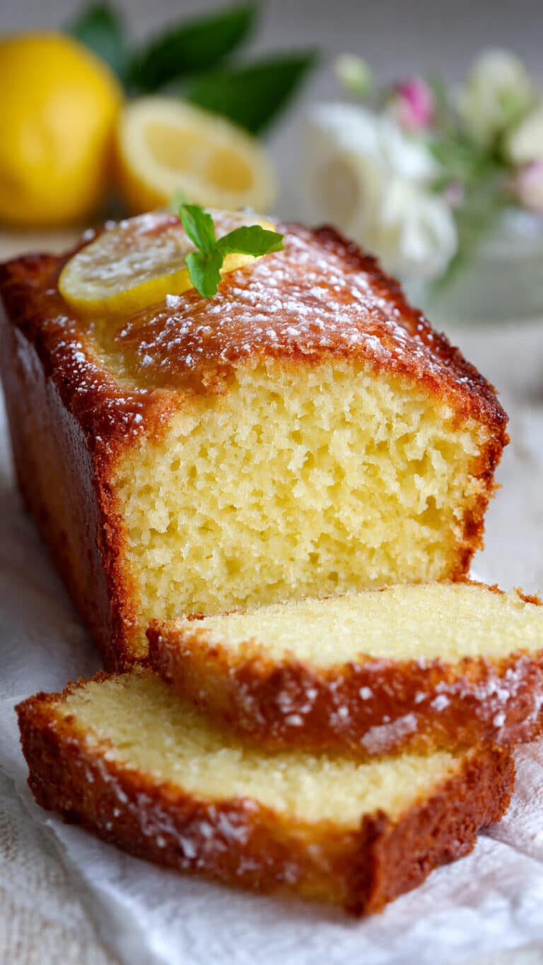 Healthy Greek Yogurt Lemon Loaf Cake