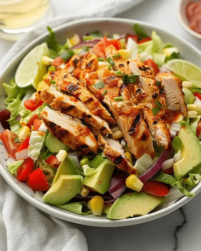 Healthy BBQ Chicken Chopped Salad Recipe