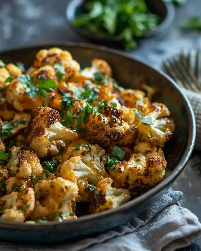 Moroccan Cauliflower with Tahini-Honey