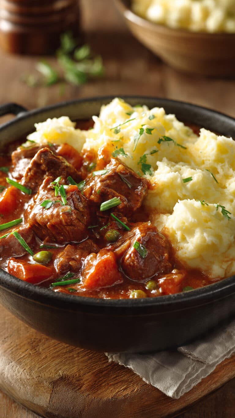 Beef Stew with Potato Topping