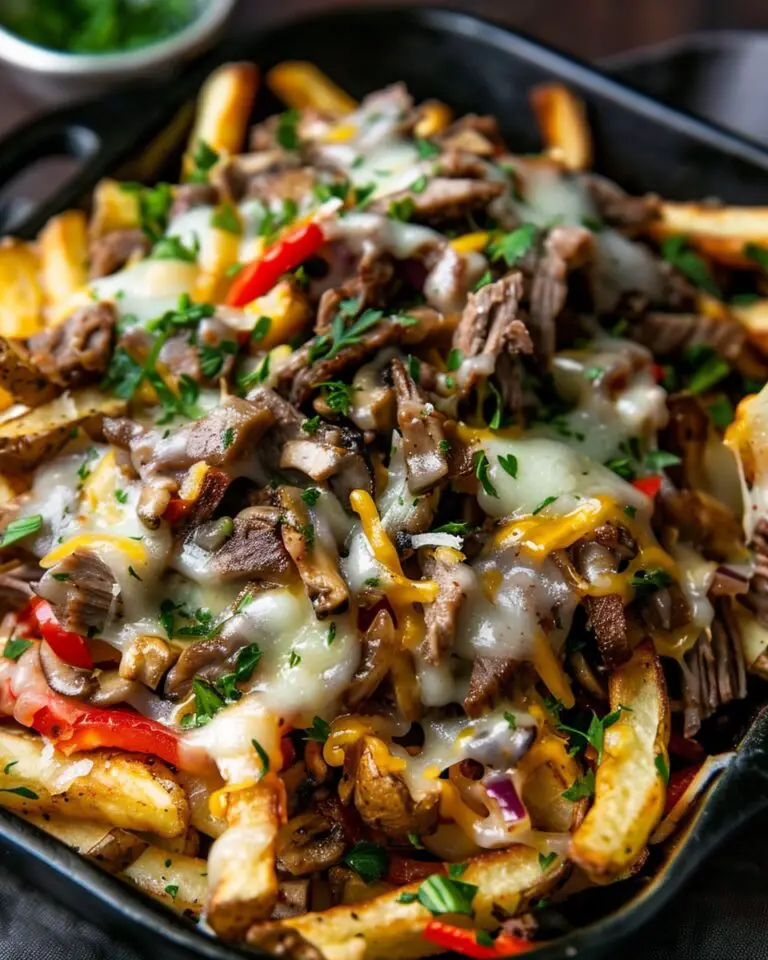 Loaded Philly Cheesesteak Fries