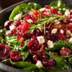 Apple Cranberry Spinach Salad