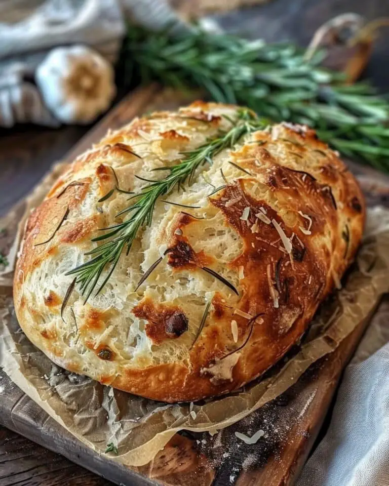 Rustic Parmesan Rosemary Bread