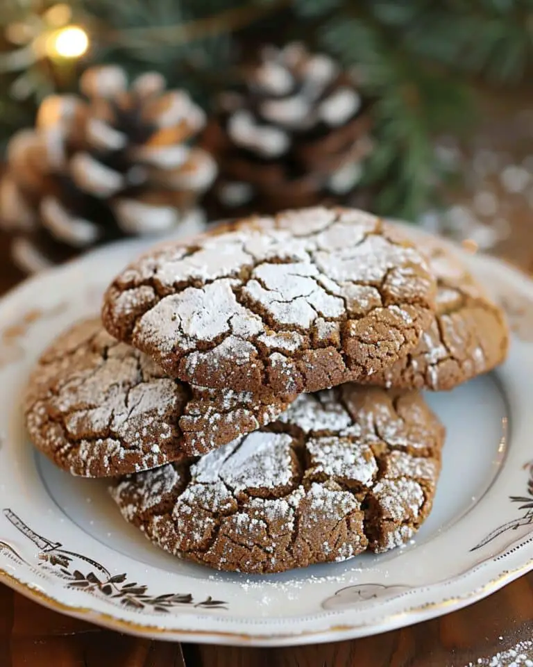 Gingerbread Crinkle Cookies