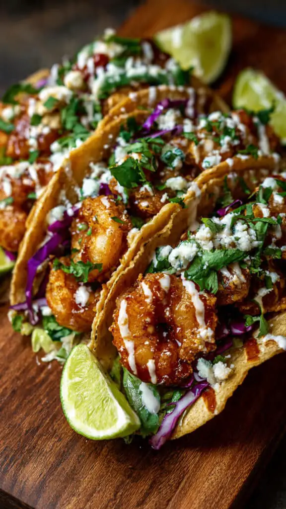 Crispy Cajun Shrimp Tacos
